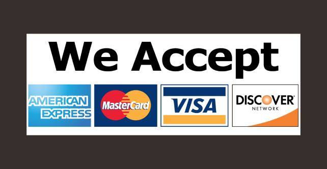 visa/credit card accept